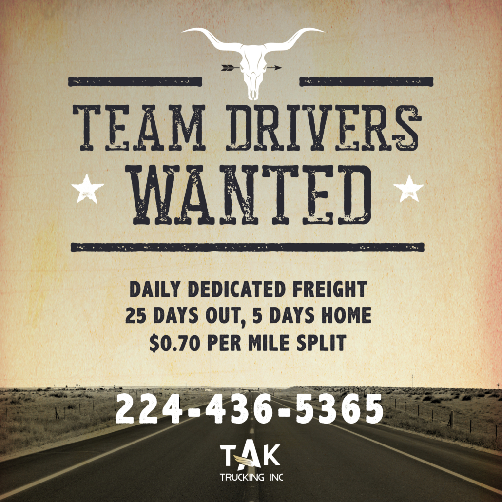 Team Drivers Wanted